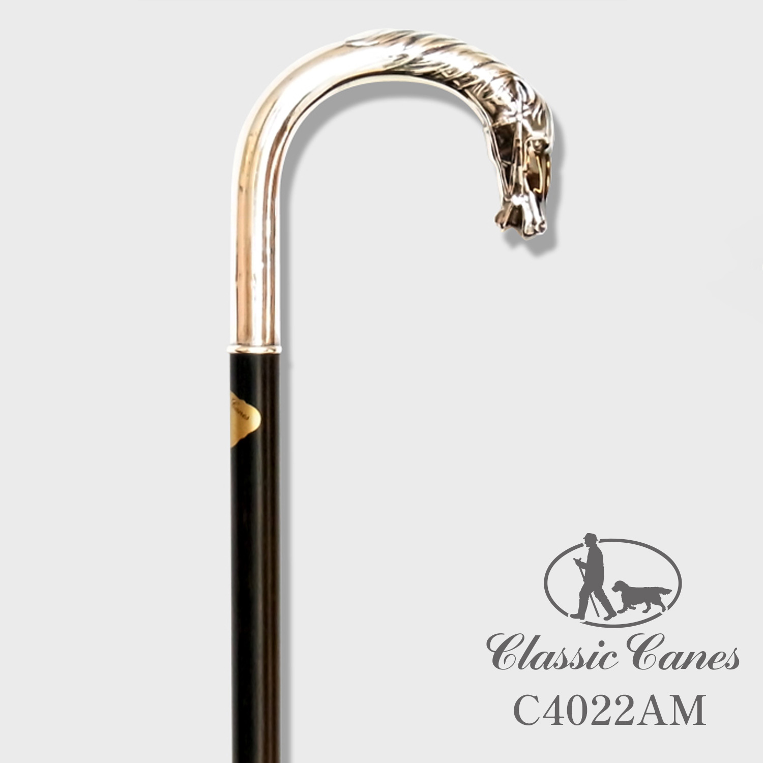 【Classic Canesステッキ】C4022AM　スターリングシルバー 925／馬